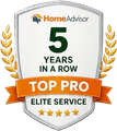 HomeAdvisor Top Pro Elite Service, 5 years in a row